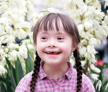 A young girl with down syndrome-SL Hunter Speechworks